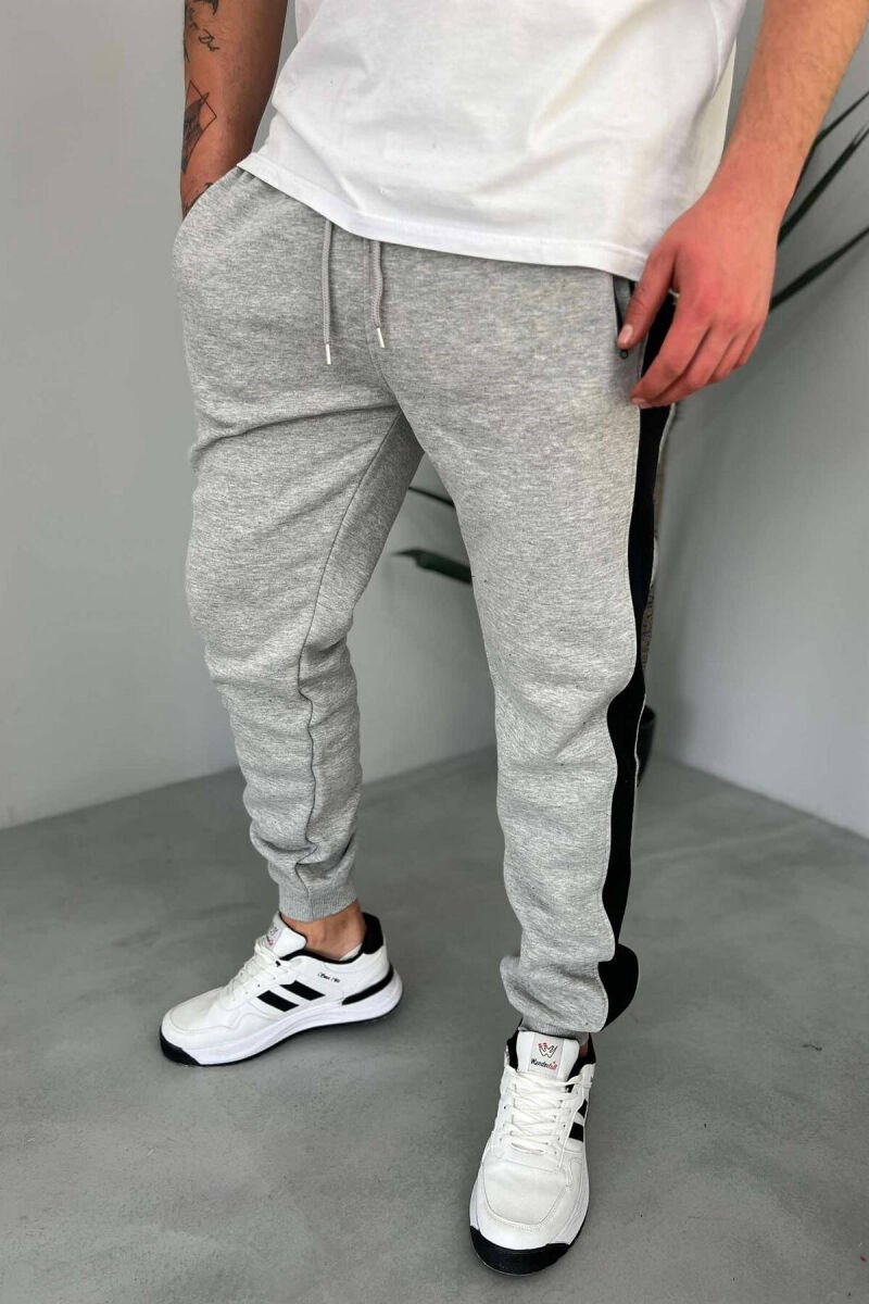 LINED FLUFFY MEN SWEATPANTS GREY/GRI - 1