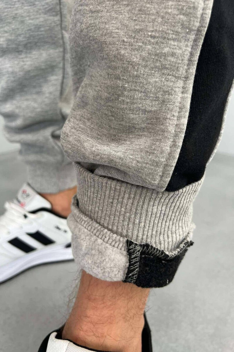 LINED FLUFFY MEN SWEATPANTS GREY/GRI - 4
