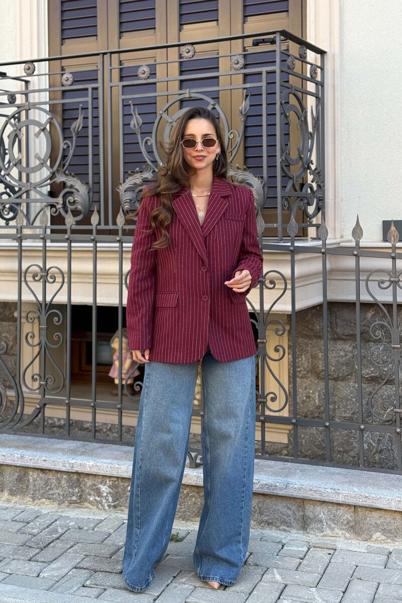 LINES DESIGN CLASSIC WOMAN JACKET BURGUNDY/VISHNJE - 3