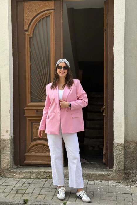 LINES DESIGN CLASSIC WOMAN JACKET PINK/ROZE - 1