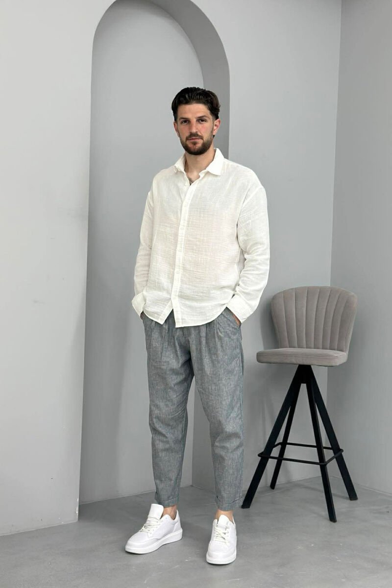 LINES DESIGN SIMPLE MEN PANTS GREY/GRI - 1