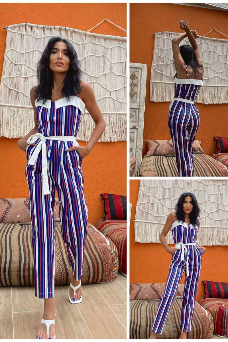 LINES DIFFERENT COLORS WOMAN JUMPSUIT MULTIPLE/SHNGJ - 1