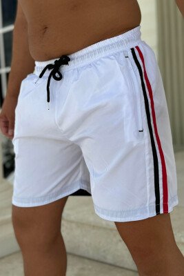 LINES SIMPLE MAN SWIM WEAR WHITE-E BARDHE - KLAUDIO FASHION