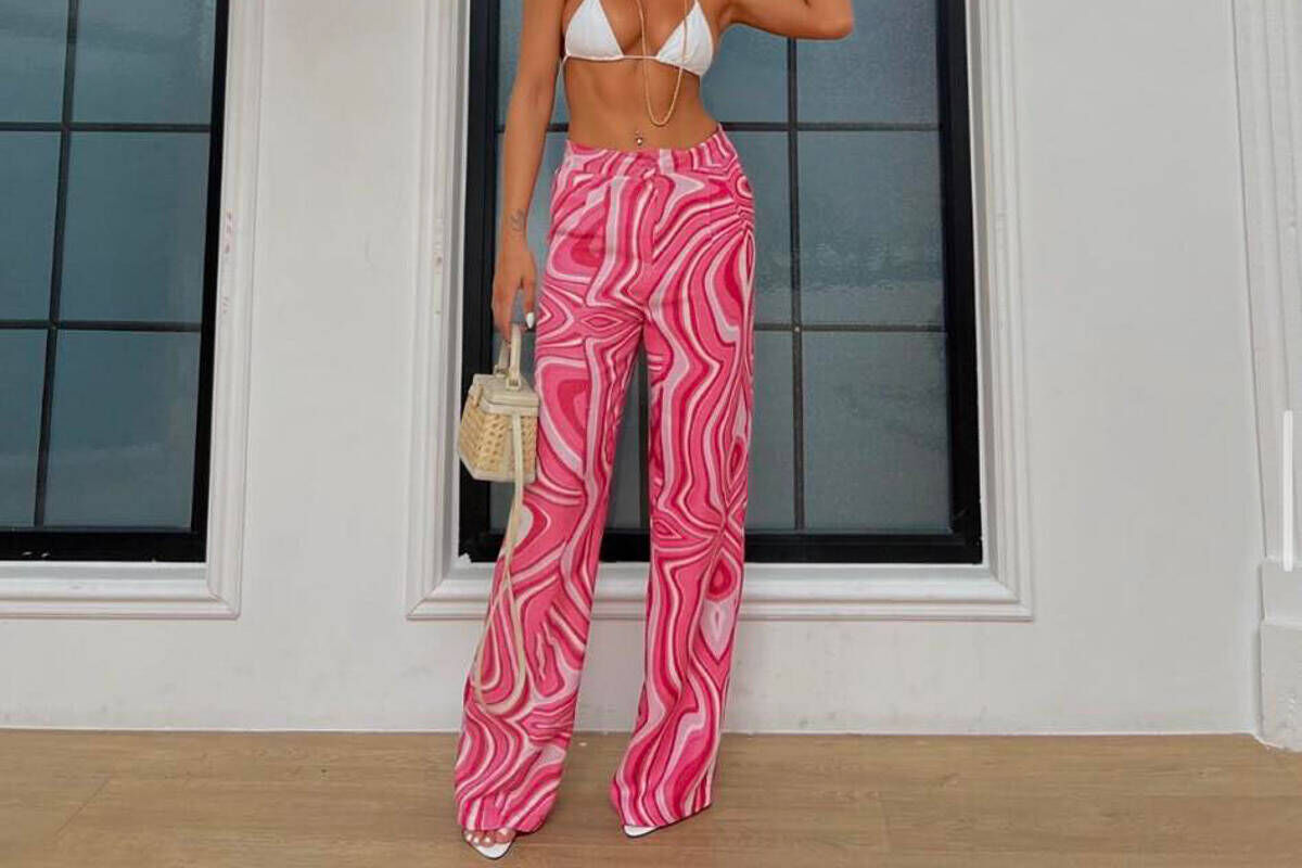 LINES SUMMER VIBES WOMAN TROUSERS PINK/ROZE - 3