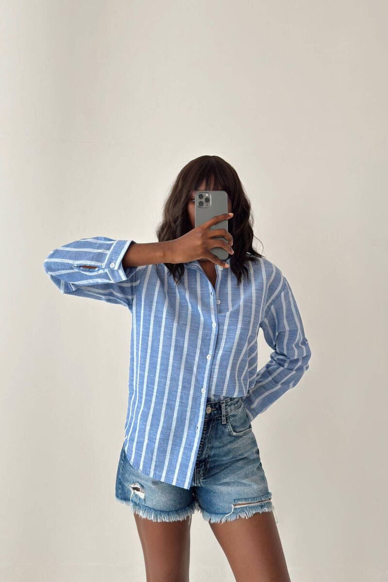 LINES WOMAN SHIRT BLUE/BLU - 3