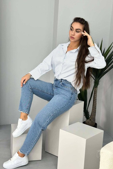 LINES WOMAN SHIRT WHITE-E BARDHE - 2