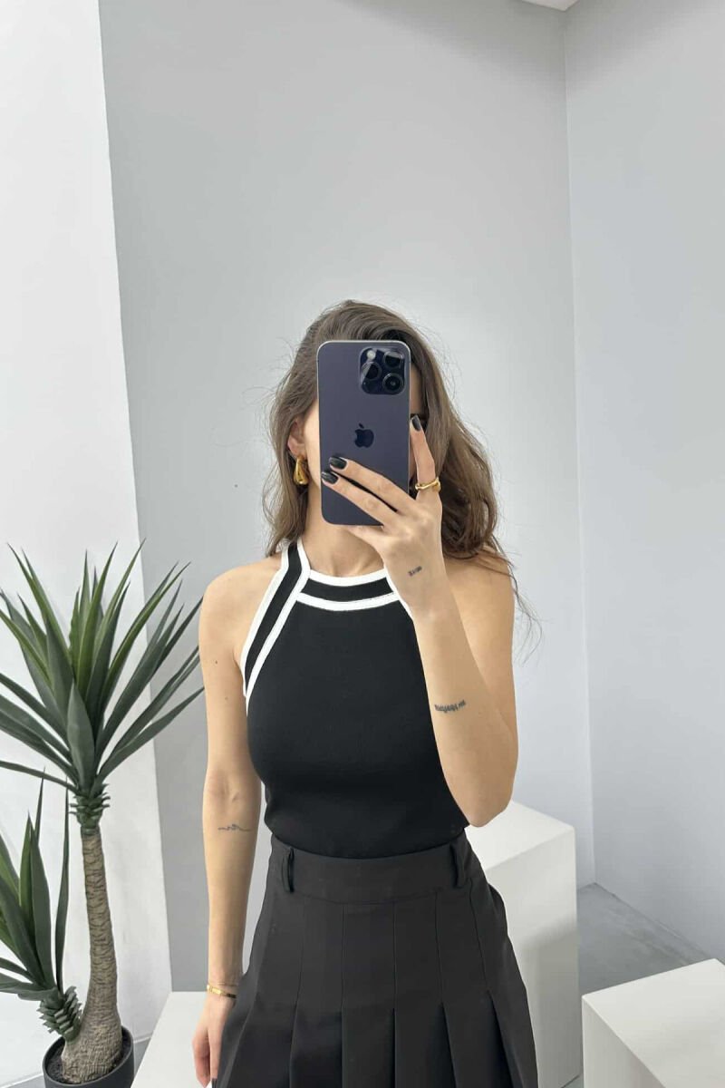 LINES WOMAN TOP BLACK/ E ZEZE - 1