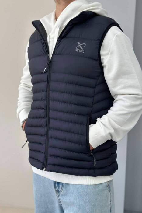 JELEK NJË NGJYRËSH ME XHEPA PËR MESHKUJ NË NGJYRËN BLU TË ERRËT - KLAUDIO FASHION