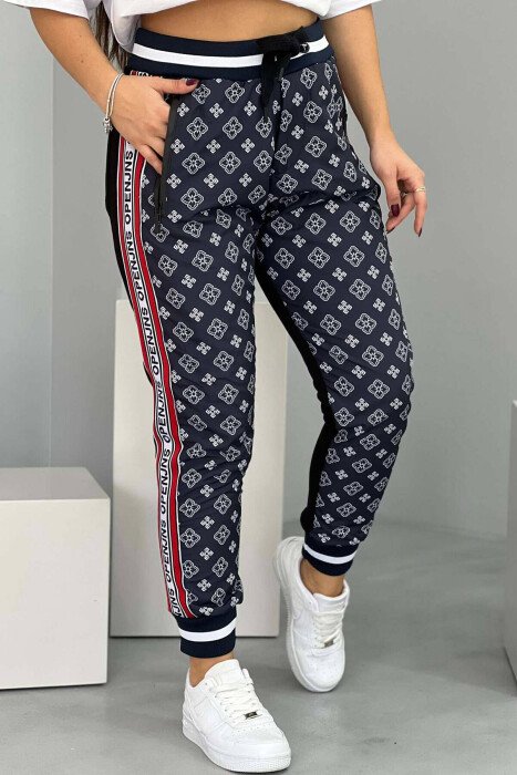 TUTA ME SHKRIME PËR FEMRA NË NGJYRËN BLU - KLAUDIO FASHION