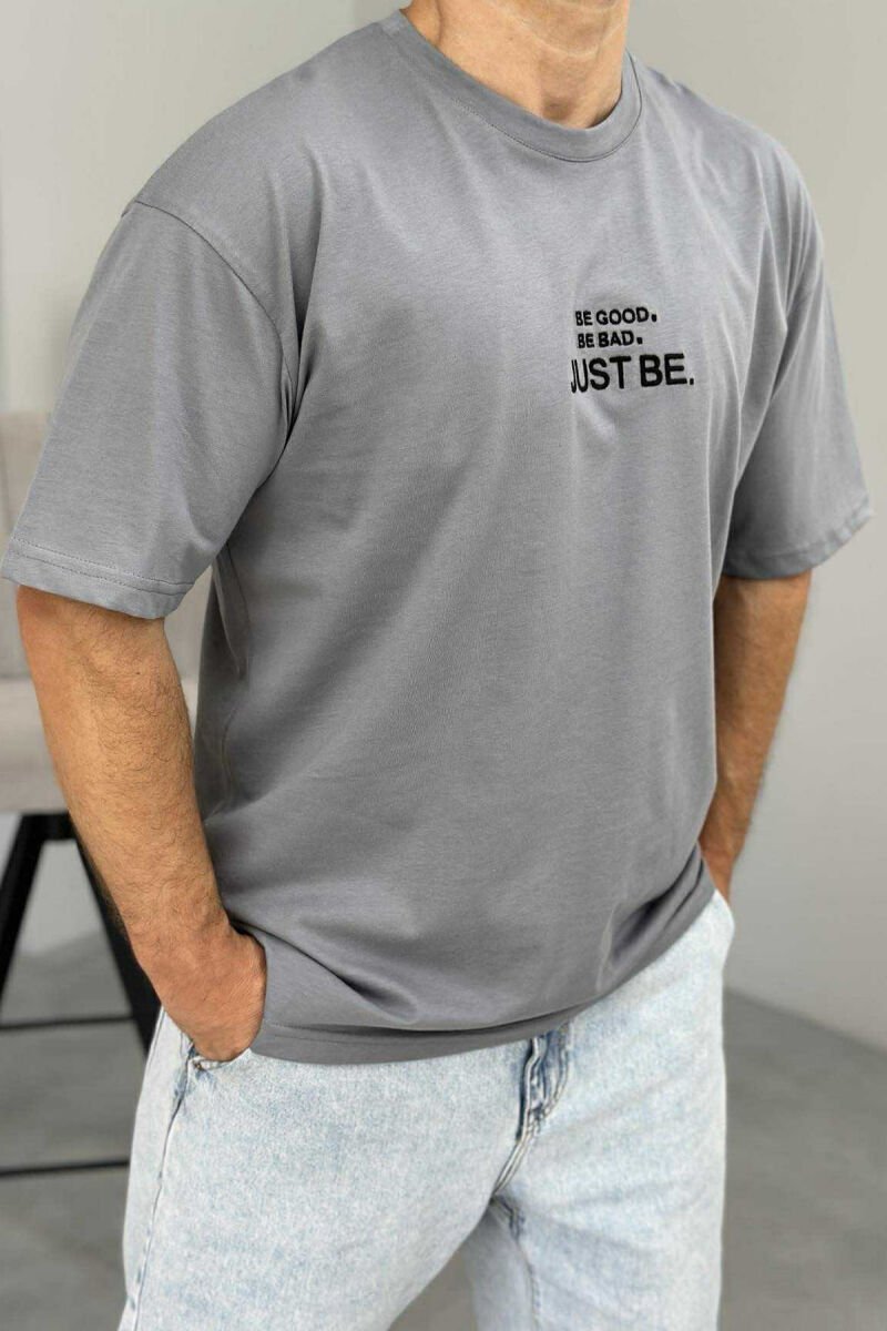 LITTLE WRITTING MEN T-SHIRT GREY/GRI - 2