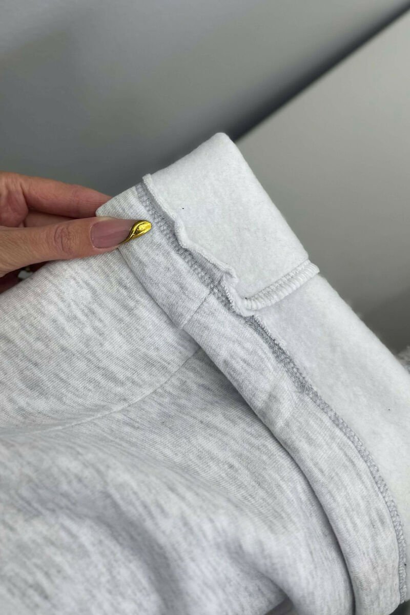 LITTLE WRITTINGS FLUFFY WOMEN SWEATPANTS LIGHT GREY/GZ - 5