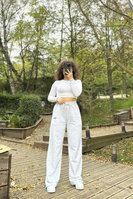 LITTLE WRITTINGS SIMPLE WOMEN SWEATPANTS LIGHT GREY/GZ - 5