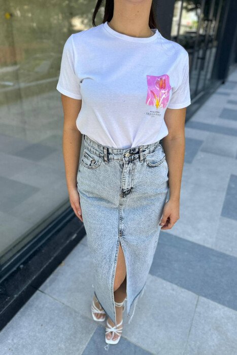 LONG DENIM WOMEN JEANS LIGHTBLUE/BZ - 1