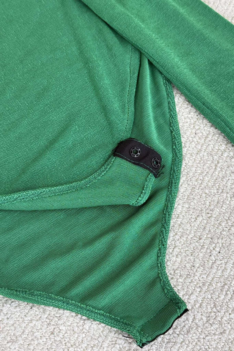 LONG SLEEVES ONE COLOR WOMEN BODY GREEN/JESHILE - 5