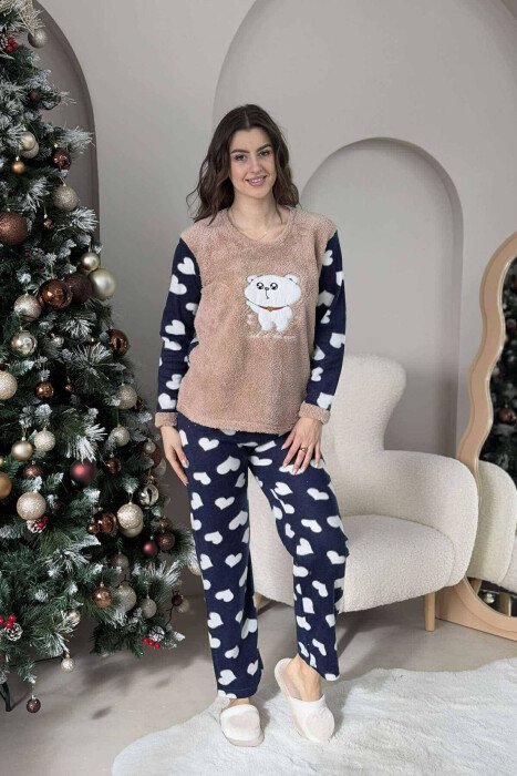 LOOK AT THE MOON WOMEN PYJAMAS BEIGE/BEZHE - KLAUDIO FASHION