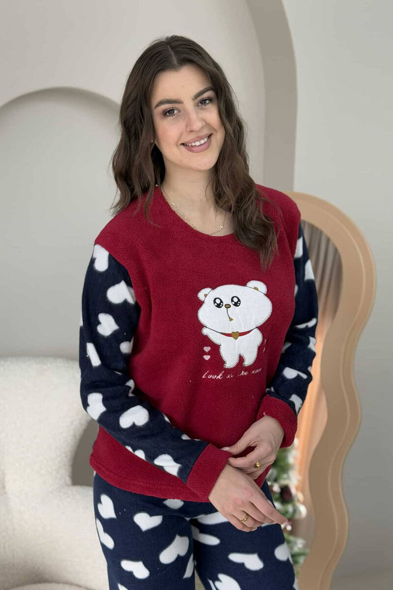 LOOK AT THE MOON WOMEN PYJAMAS BURGUNDY/VISHNJE - 3