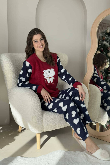 LOOK AT THE MOON WOMEN PYJAMAS BURGUNDY/VISHNJE - 4