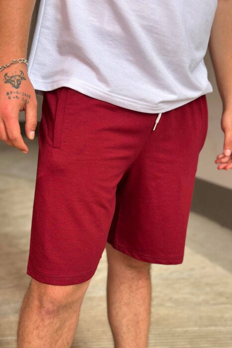 LOS ANGELES LAKERS MEN SHORTS BURGUNDY/VISHNJE - 2