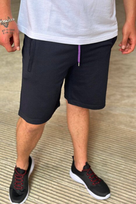LOS ANGELES LAKERS MEN SHORTS DARK BLUE/BEE - 2