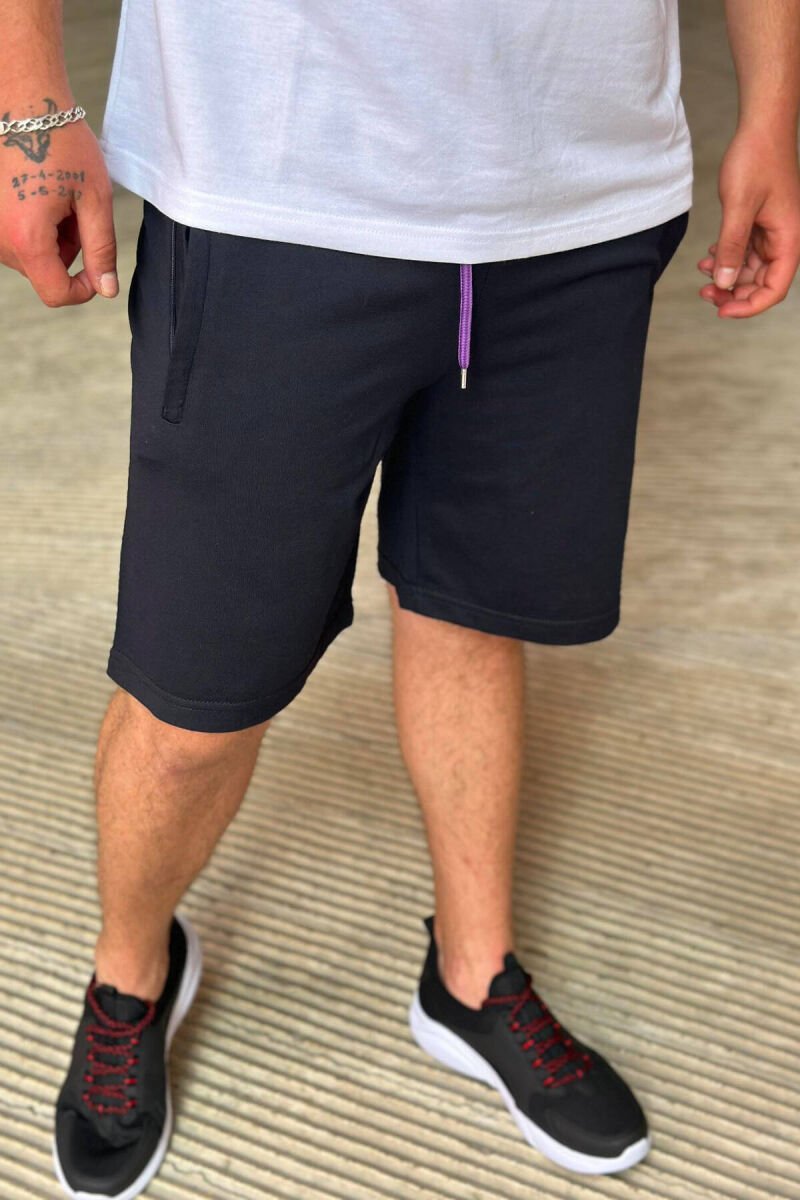 LOS ANGELES LAKERS MEN SHORTS DARK BLUE/BEE - 2