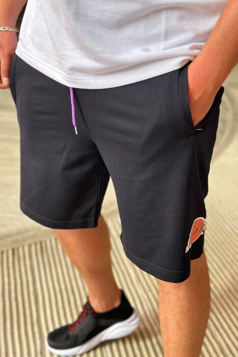 LOS ANGELES LAKERS MEN SHORTS DARK BLUE/BEE - 3