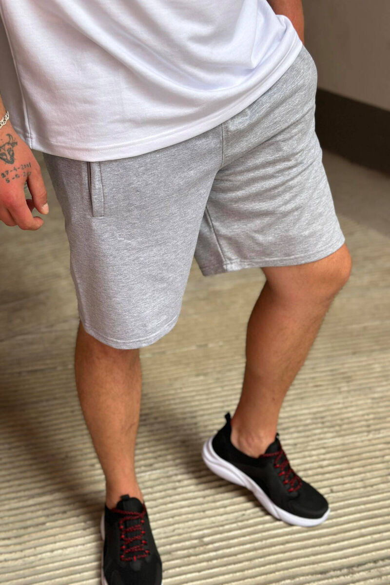 LOS ANGELES LAKERS MEN SHORTS LIGHT GREY/GZ - 2