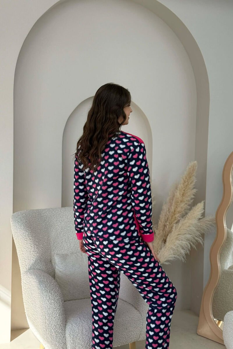 LOVE LIFE WRITINGS POLAR BLOUSE+TROUSERS WOMAN PIJAMAS FUCHSIA/CIKLAMI - 6