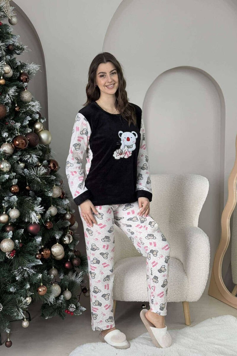 LOVELY WRITTING WOMEN PYJAMAS BLACK/ E ZEZE - 1