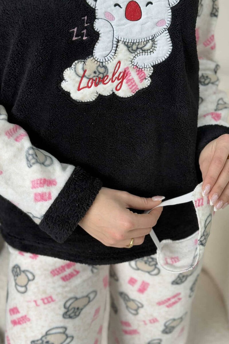 LOVELY WRITTING WOMEN PYJAMAS BLACK/ E ZEZE - 2
