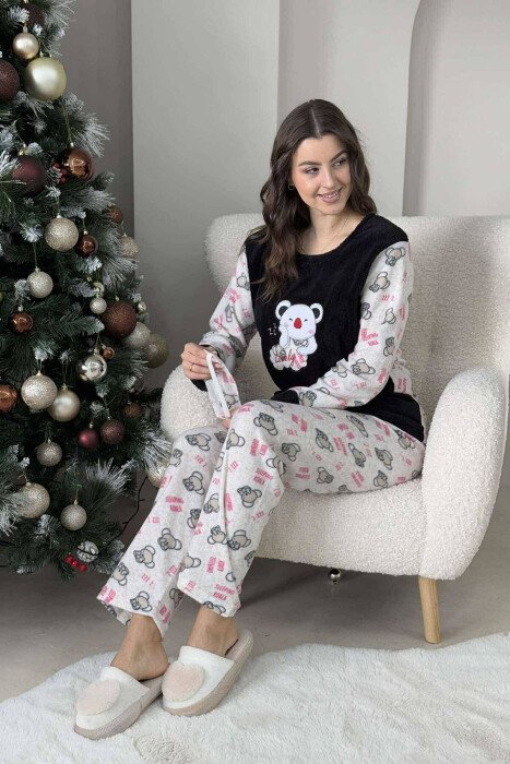 LOVELY WRITTING WOMEN PYJAMAS BLACK/ E ZEZE - 4