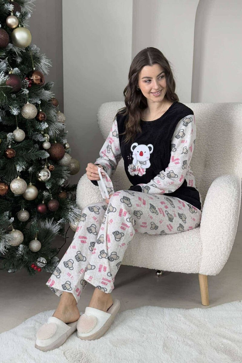 LOVELY WRITTING WOMEN PYJAMAS BLACK/ E ZEZE - 4