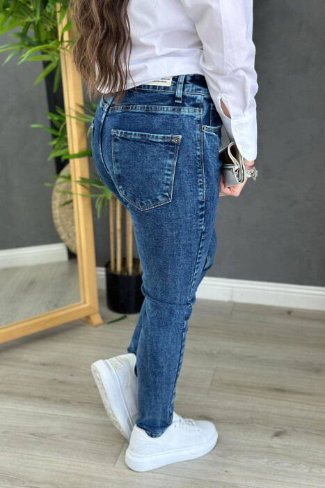 LOW RICE ONE COLOR WOMAN DENIM JEANS BLUE/BLU - 2