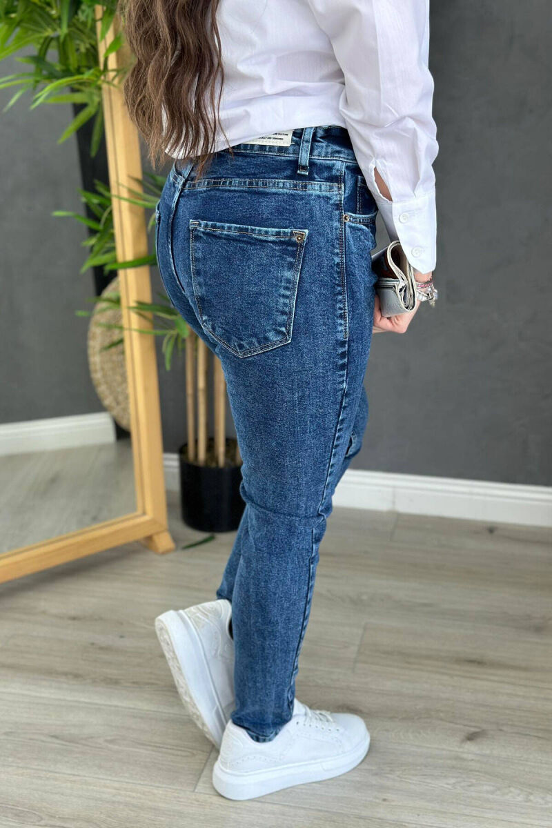 LOW RICE ONE COLOR WOMAN DENIM JEANS BLUE/BLU - 2