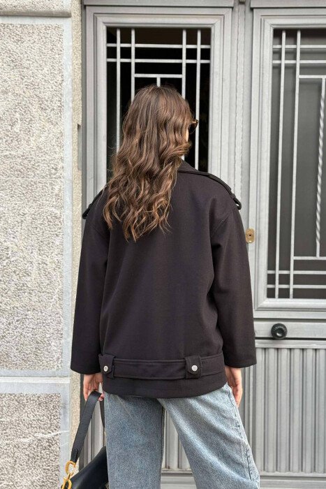 ZIPPED WOMEN JACKET BLACK/ E ZEZE - 3