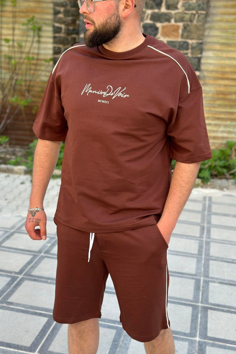 MCMXCI ONE COLOR MEN COTTON SET BROWN/KAFE - 1