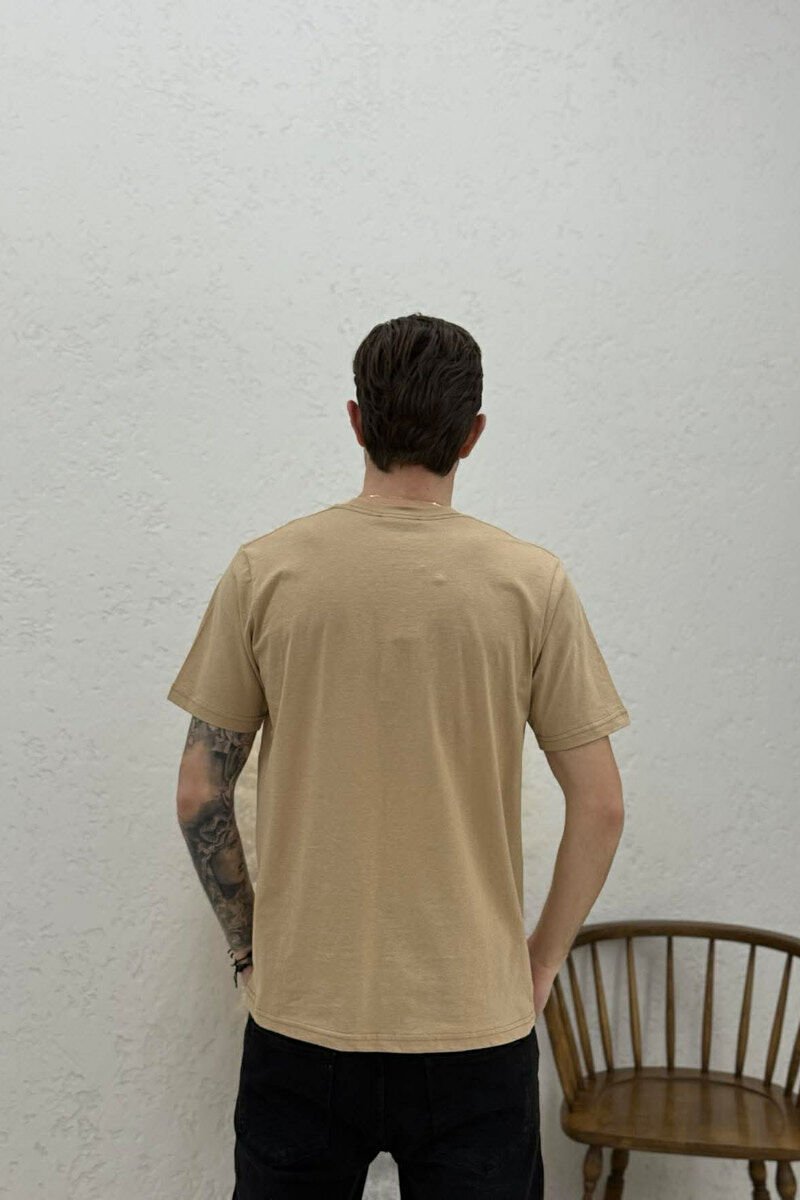 MILANO FRONT WRITTING MEN T-SHIRT BEIGE/BEZHE - 4