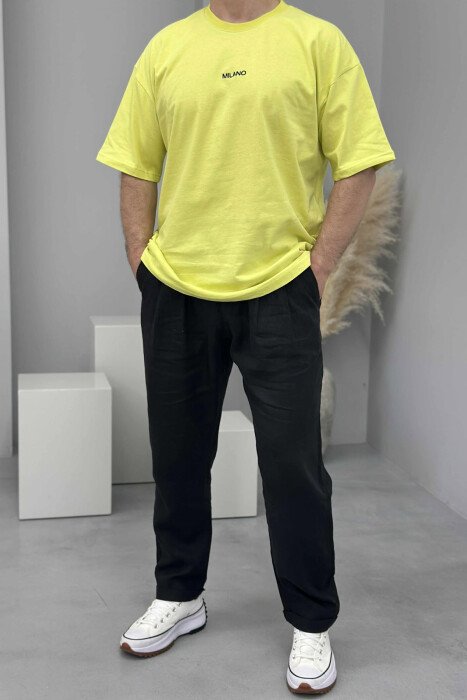 MILANO FRONT WRITTING MEN T-SHIRT NEON/NEON 