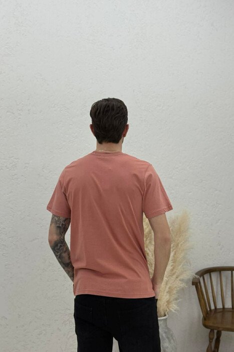 MILANO FRONT WRITTING MEN T-SHIRT POWDER/PUDER - 4