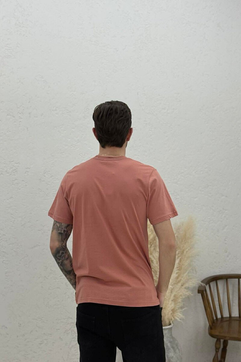 MILANO FRONT WRITTING MEN T-SHIRT POWDER/PUDER - 4