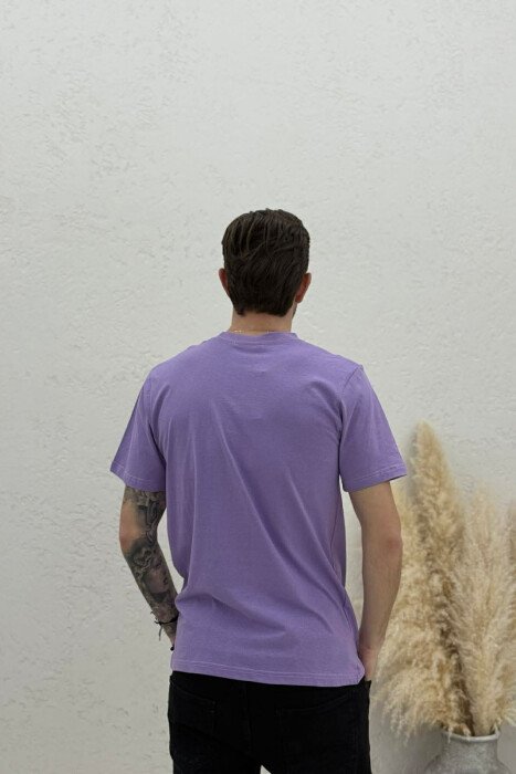 MILANO FRONT WRITTING MEN T-SHIRT PURPLE/LEJLA - 4