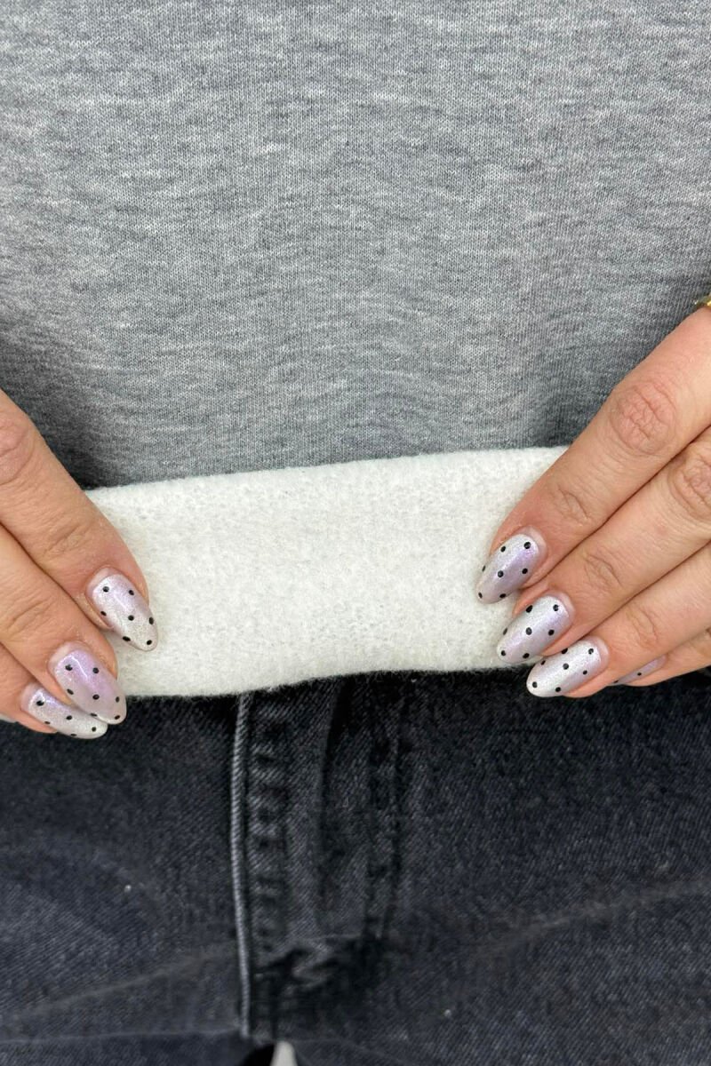 MILANO WRITTING FLUFFY WOMEN SWEATSHIRT GREY/GRI - 4