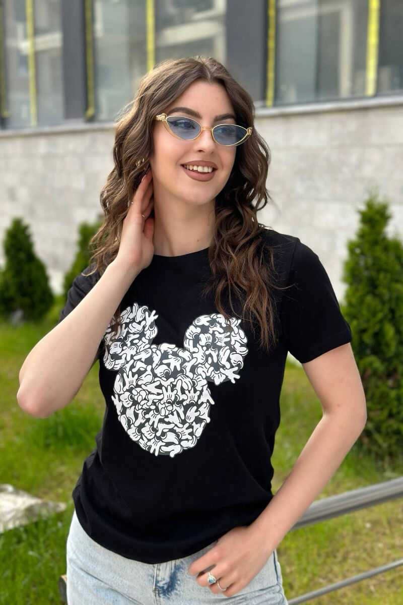 MINNIE MOUSE WOMEN T-SHIRT BLACK/ E ZEZE - 2