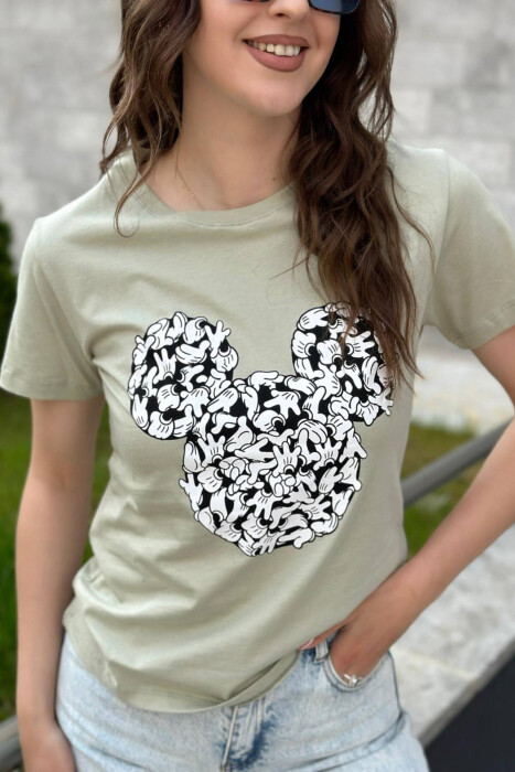 MINNIE MOUSE WOMEN T-SHIRT MINT/MENTE - 2
