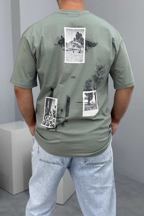 FRONT IMAGE SIMPLE MEN T-SHIRT MINT/MENTE - 3