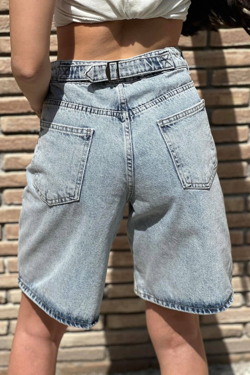 MOM STYLE WOMAN SHORT JEANS LIGHTBLUE/BZ - 6