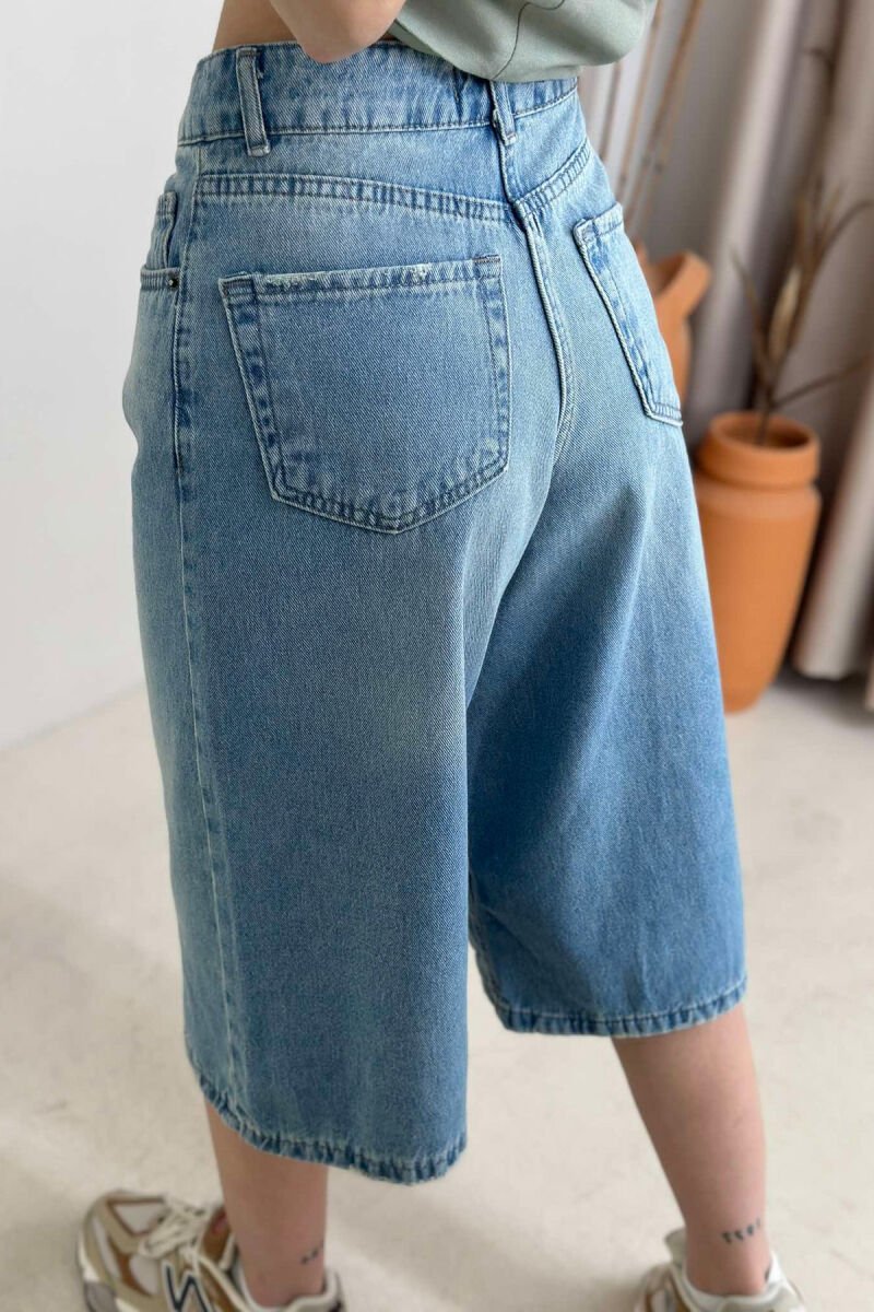 MOM STYLE WOMAN SHORTS LIGHTBLUE/BZ - 5