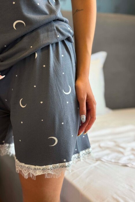 MOON STARS WOMAN PYJAMAS GREY/GRI - 4
