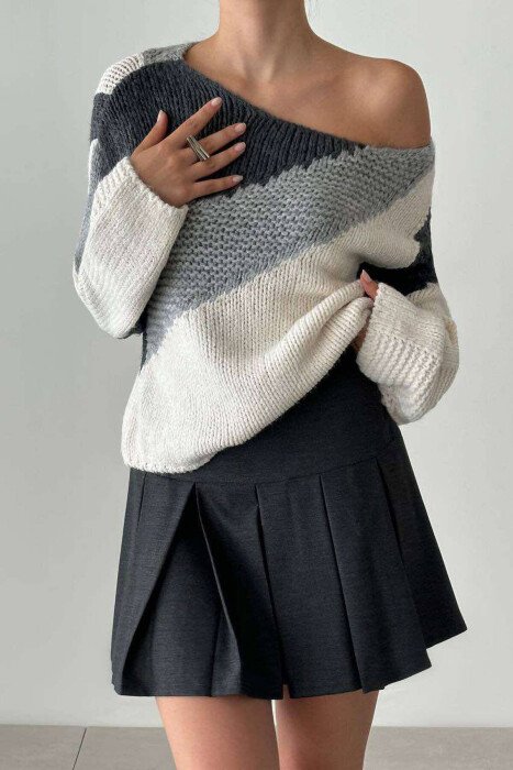 MULTIPLE COLORS WOMEN SWEATER MULTIPLE/SHNGJ - KLAUDIO FASHION