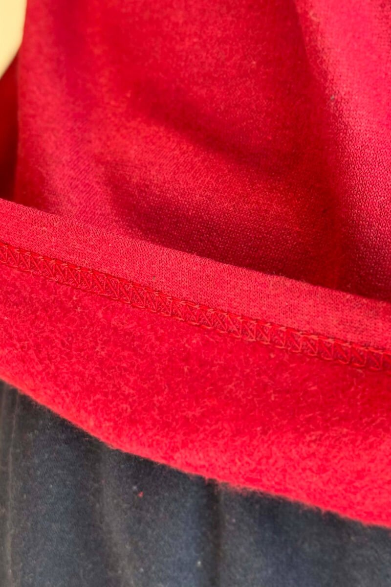 NECK BUTTONS SWEATSHIRT+TROUSERS MEN PYJAMAS BURGUNDY/VISHNJE - 4