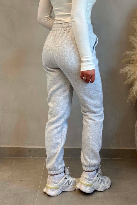 ONE COLOR ALO WRITTING WOMAN JOGGERS LIGHT GREY/GZ - 3